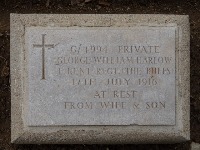 Struma Military Cemetery - Harlow, George William